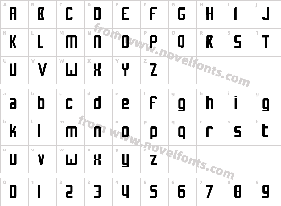 NuWaveCharacter Map