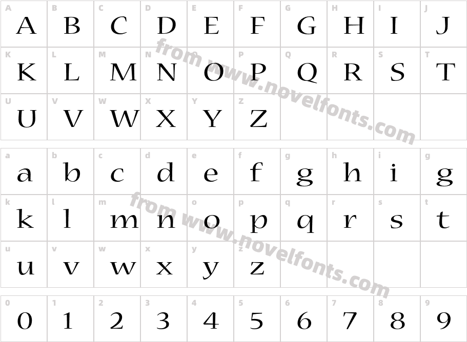 NuevaStd-ExtendedCharacter Map