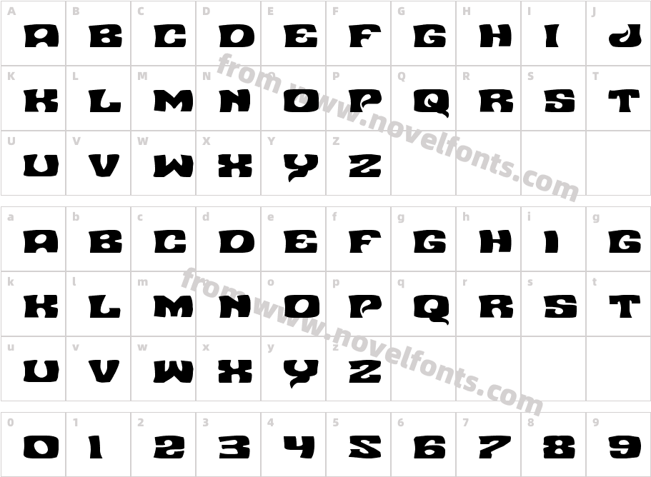 Nuevo Passion ExpandedCharacter Map