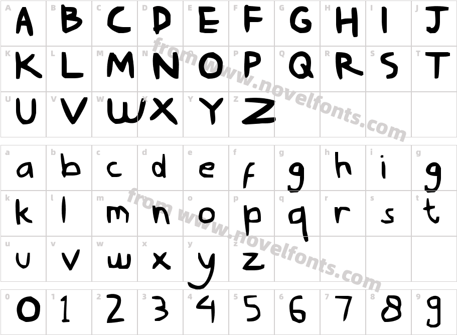 Nyonya Gendut NormalCharacter Map