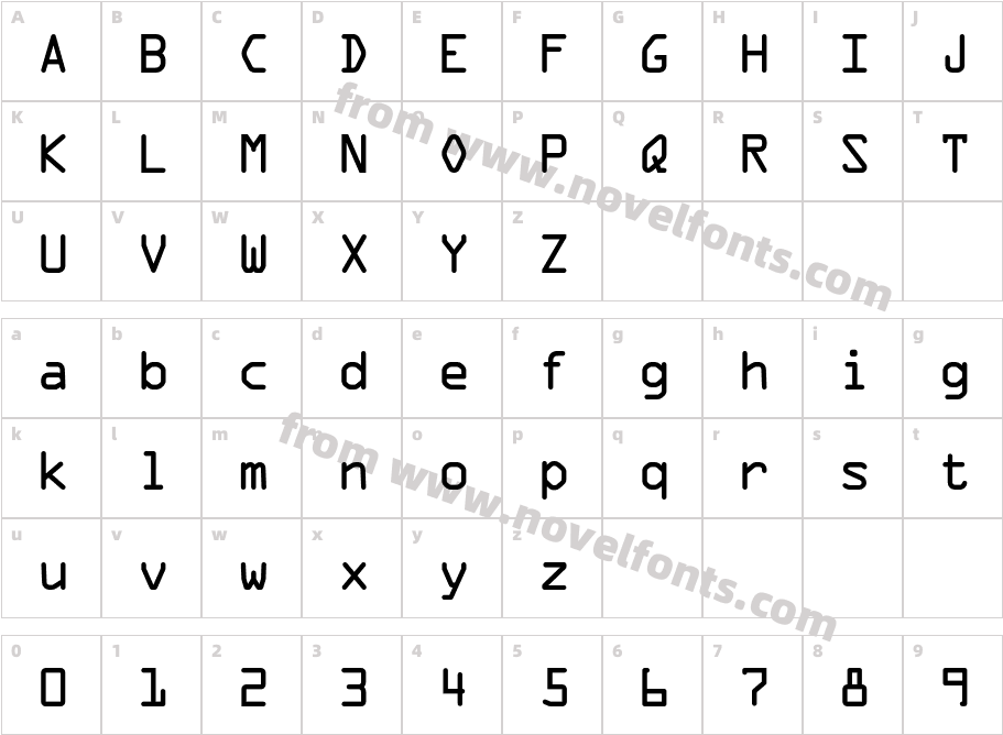 OCRAExtendedCharacter Map