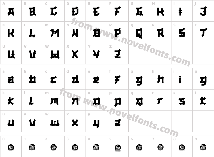 OKASA Personal UseCharacter Map