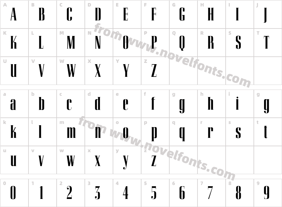 OPTICorvinus-SkylineCharacter Map