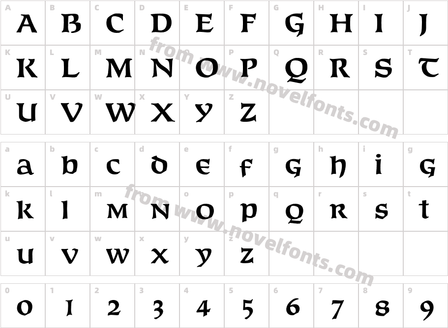 OPTIFurst-BoldCharacter Map