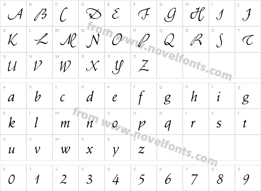 OPTISchneidler-SwashCharacter Map