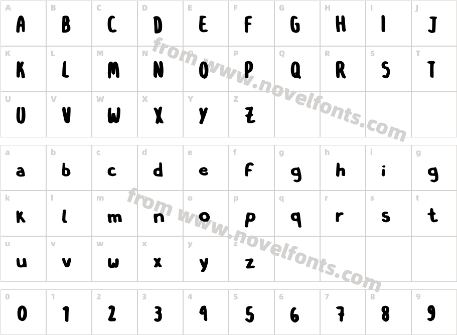 OSinistromanoBLKCharacter Map