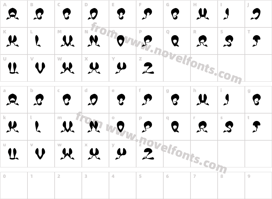 OVER THE SKYCharacter Map