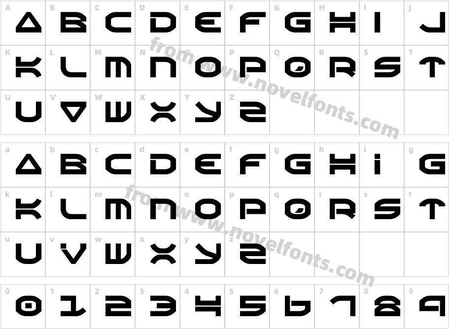 OberonCharacter Map