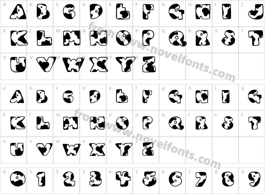 DJ MooCharacter Map