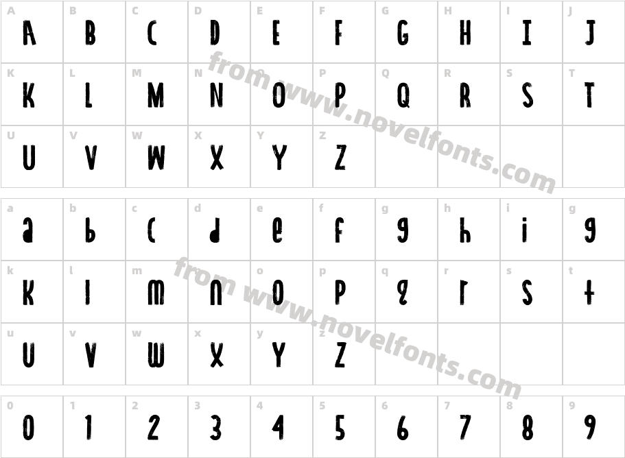 Ocean Six CondensedCharacter Map