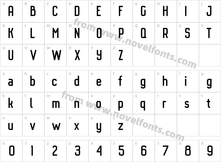 Octanis SansRoundedCharacter Map