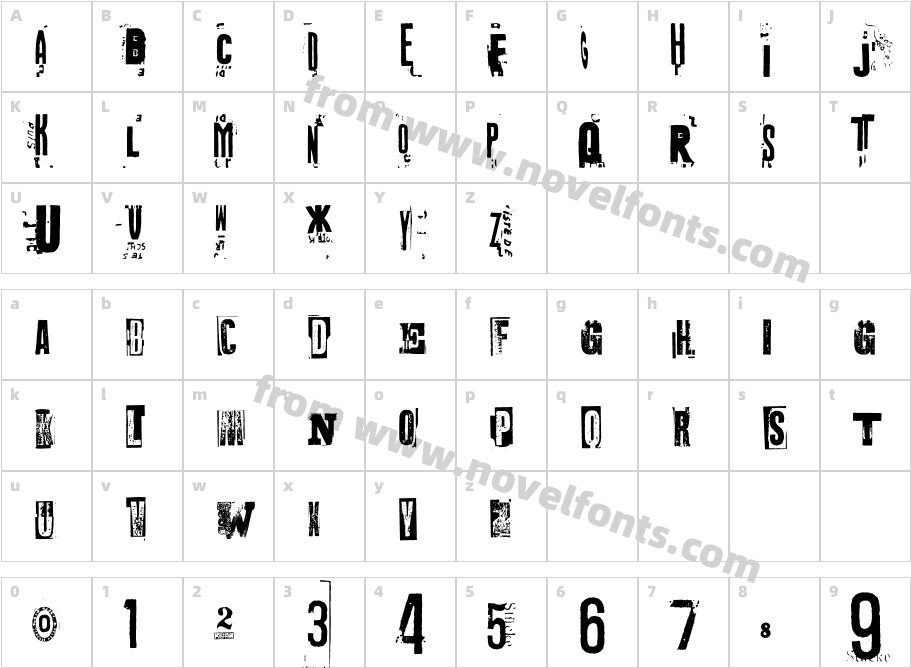 OctopusCentennialCharacter Map