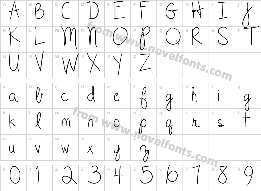 DJB CLyleRunCharacter Map