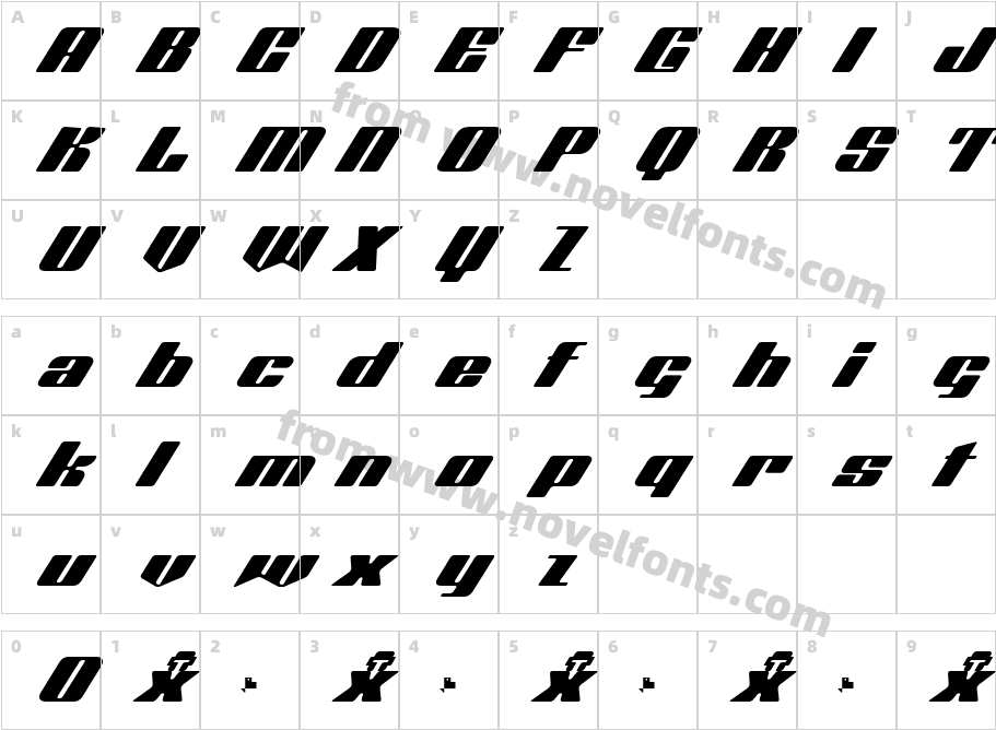 Octuple max SolidCharacter Map