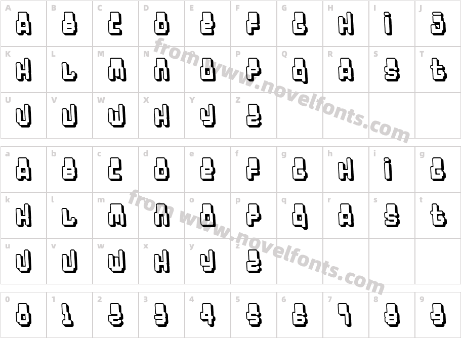 Oddessey 7000Character Map