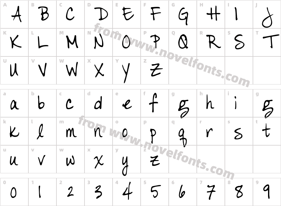 DJB Color Me ChicCharacter Map