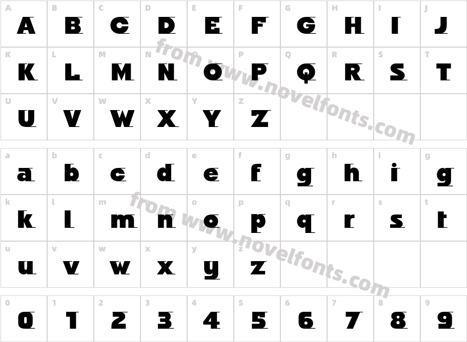 OdysseeITCStd-UltraCharacter Map