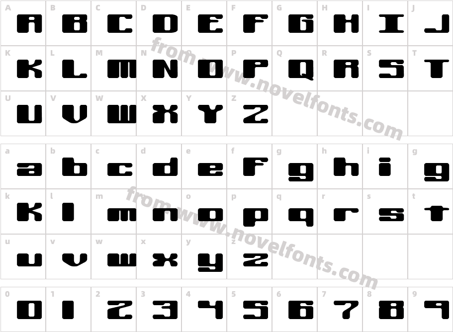 Off Kilter L -BRK-Character Map