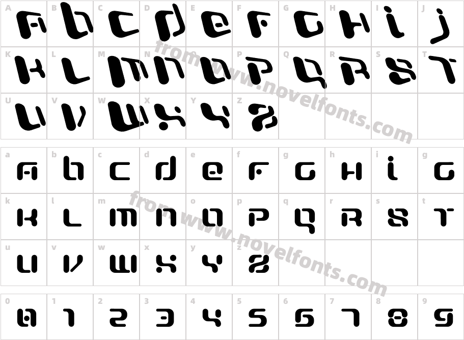 Officer XCharacter Map