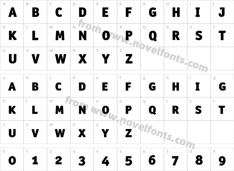 OfficinaSanITC-BlackSCCharacter Map