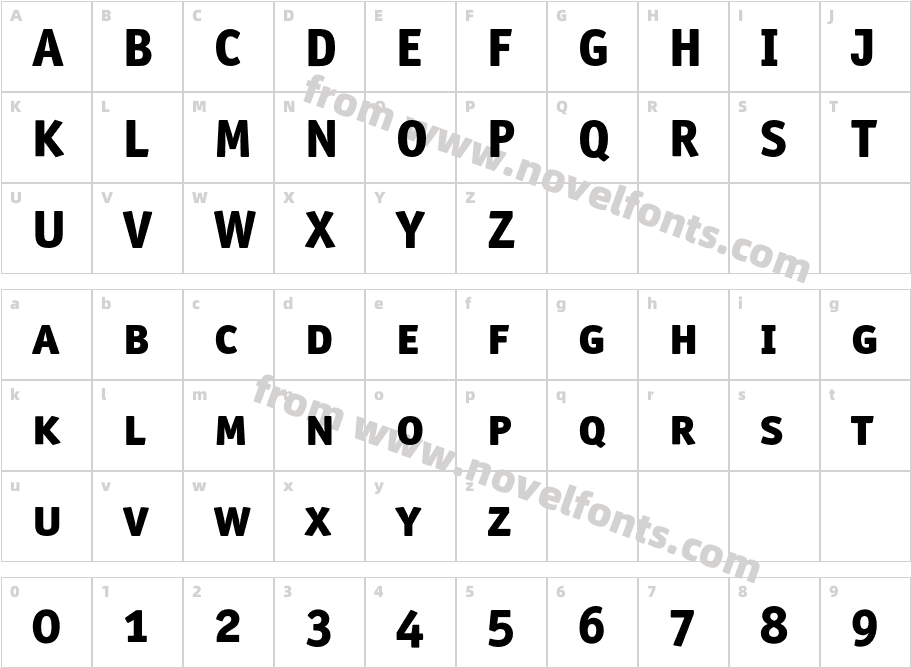 OfficinaSanITC-ExtraBoldSCCharacter Map