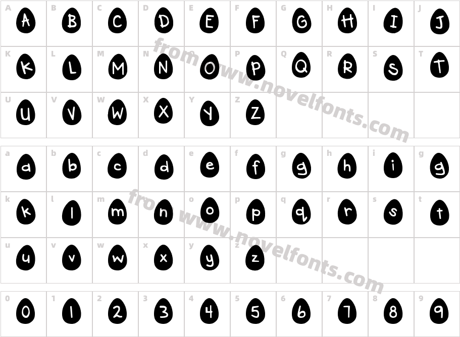 DJB Eggsellent WobblyCharacter Map