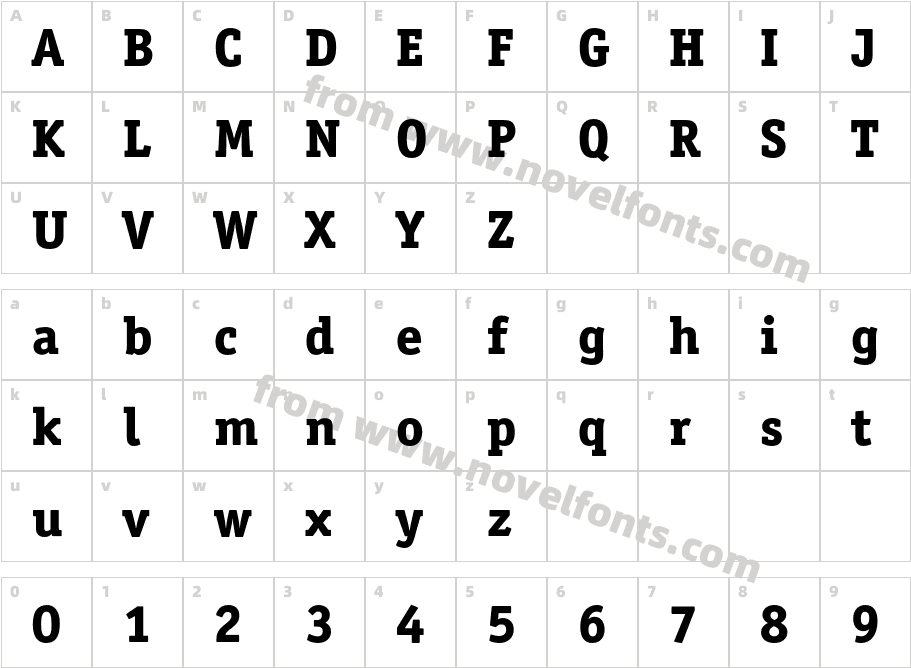 OfficinaSerITC-ExtraBoldCharacter Map