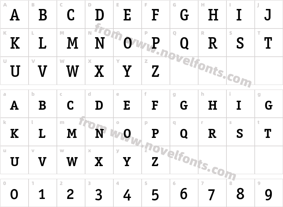 OfficinaSerITC-MediumSCCharacter Map