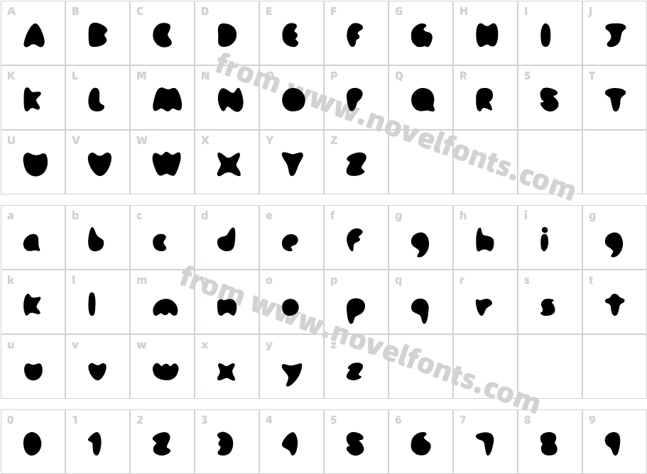 Oh! Mai Mai!Character Map