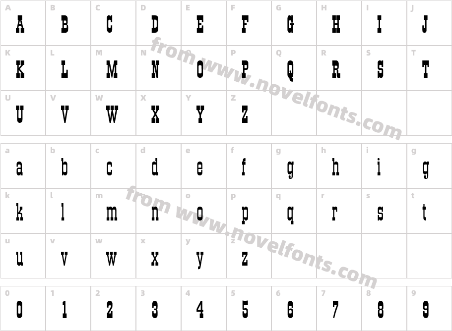 Old-TownCnd-NormalCharacter Map