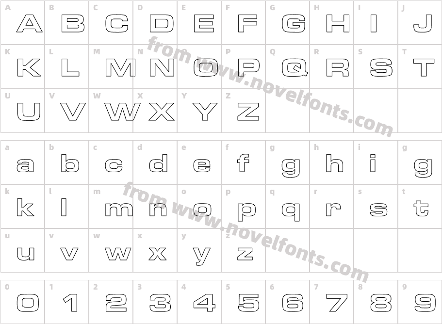 Oleo Extended HollowCharacter Map