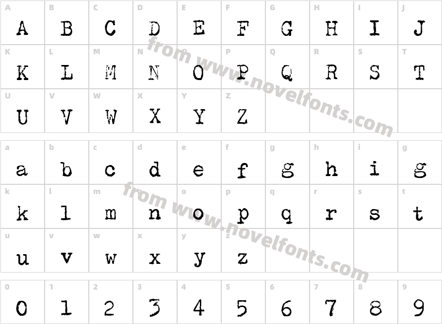 Olivetti Type2Character Map