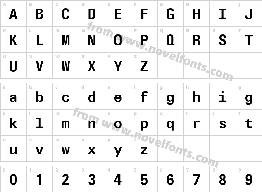 OlympiaEF-SemiBoldCharacter Map