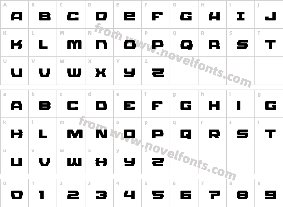 Olympic Carrier ExpandedCharacter Map