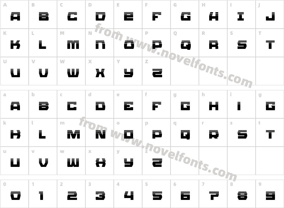 Olympic Carrier HalftoneCharacter Map