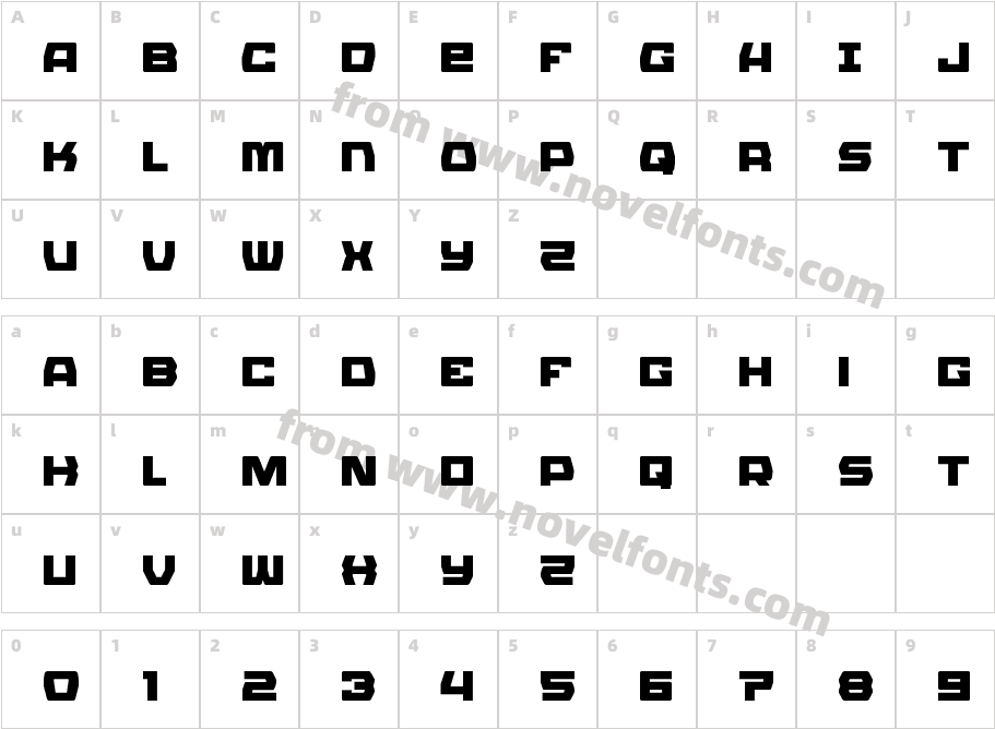 Olympic Carrier TitleCharacter Map