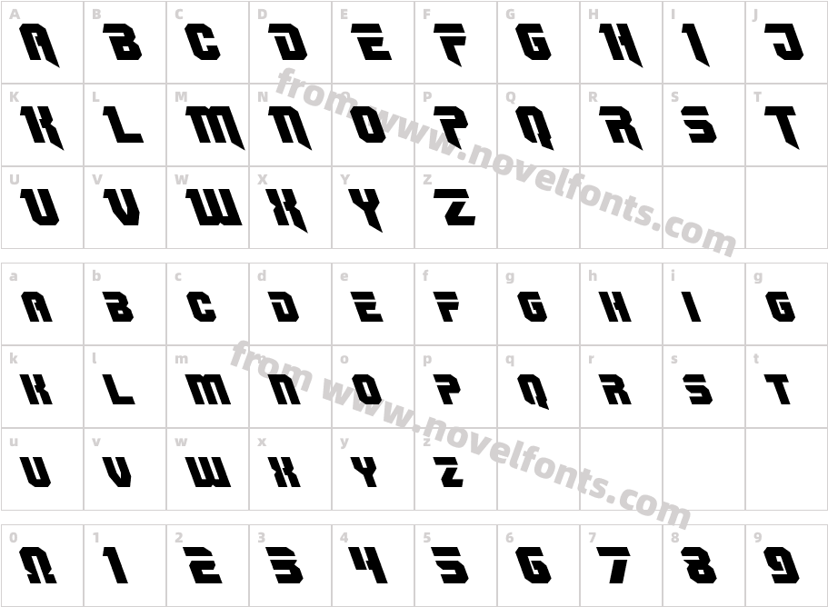 OmegaForce LeftalicCharacter Map