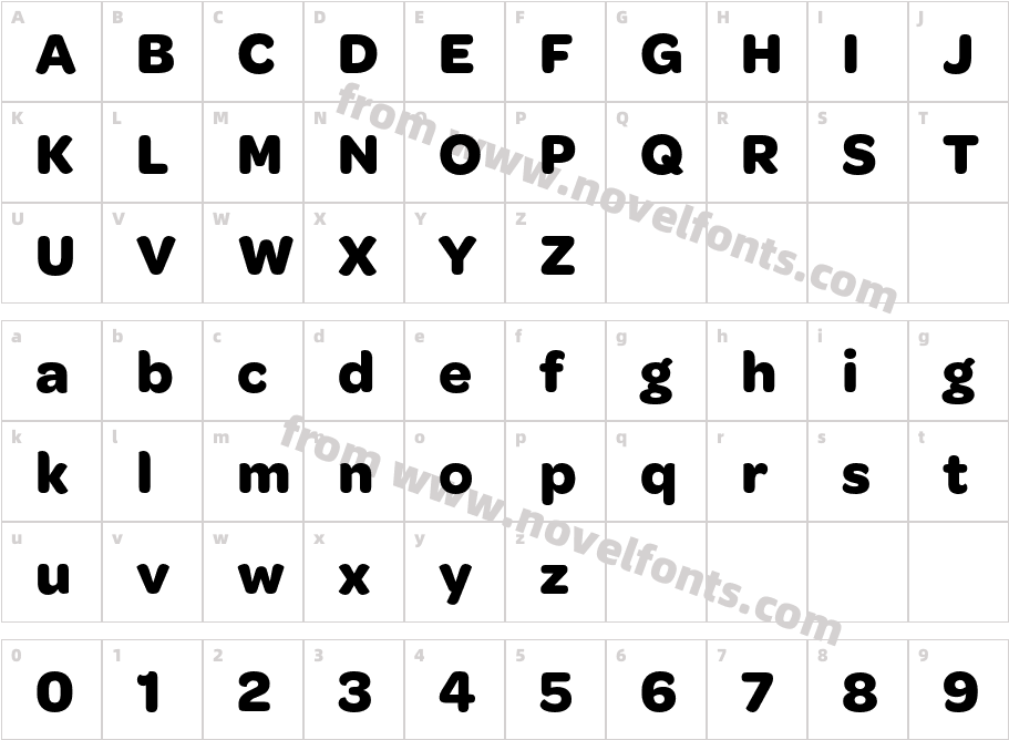 Omnes-BoldCharacter Map