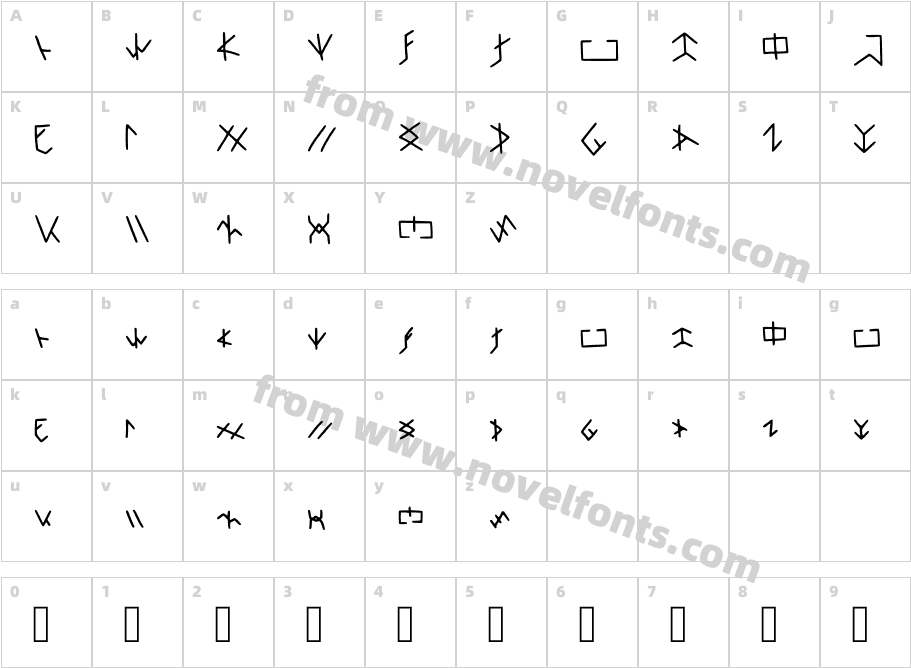 One Verse RegularCharacter Map