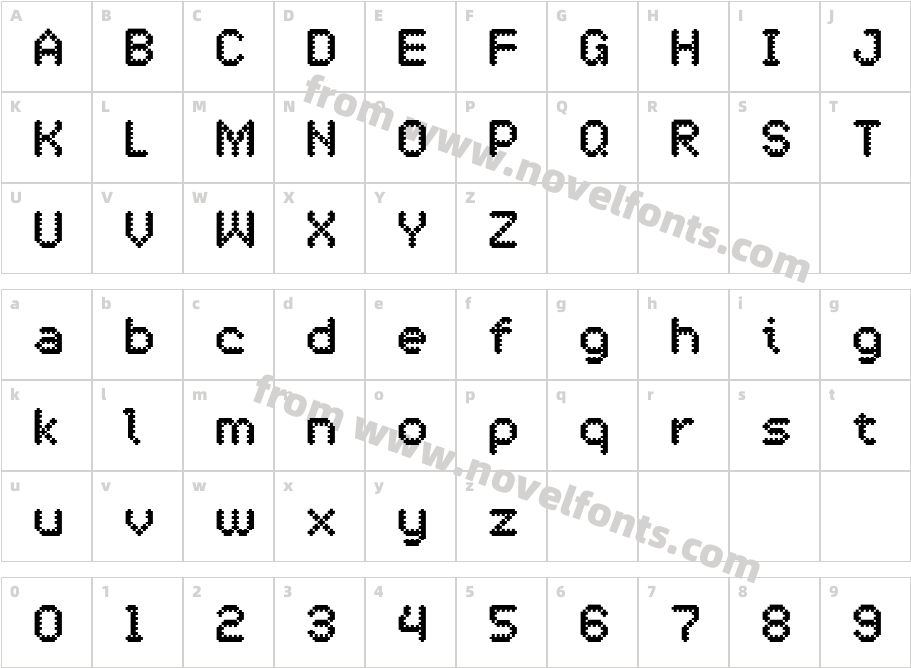 OneCross BoldCharacter Map