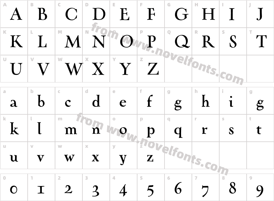 Oneleigh-BoldCharacter Map