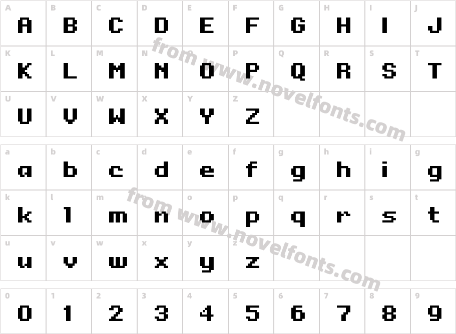 OnesizeCharacter Map