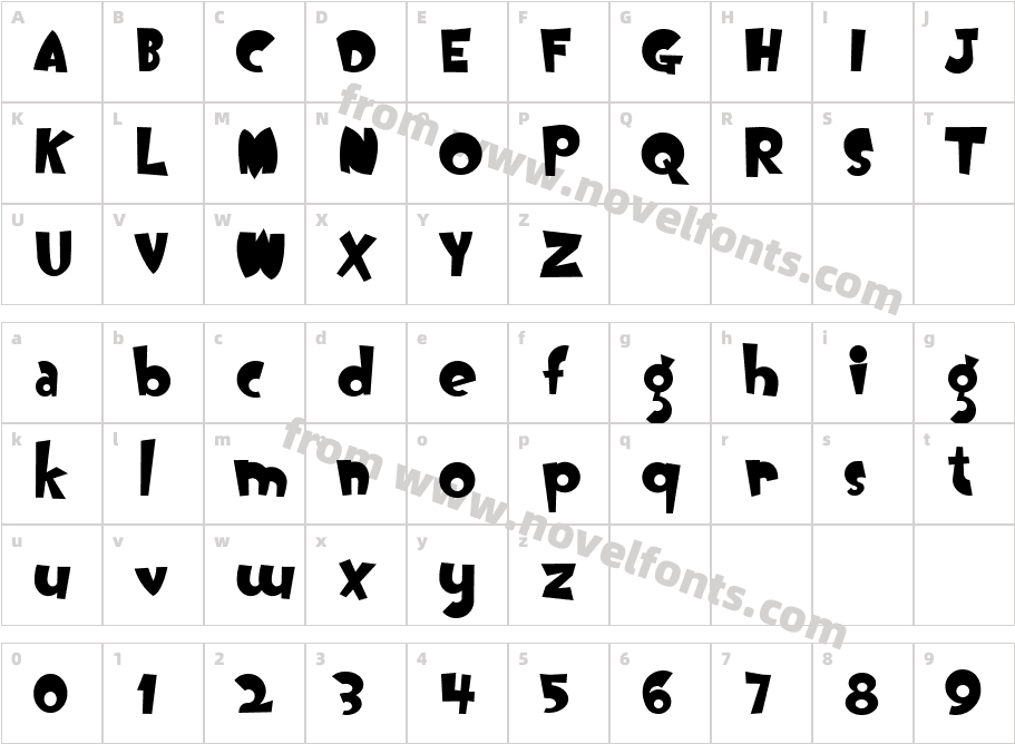 OogieBoogieCharacter Map