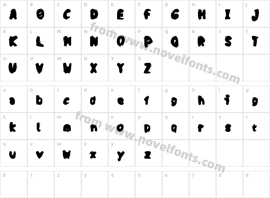 Opa PukCharacter Map