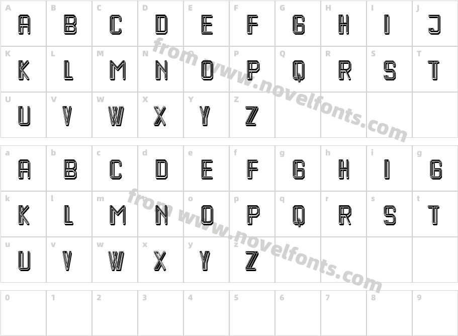 Operal RegularCharacter Map