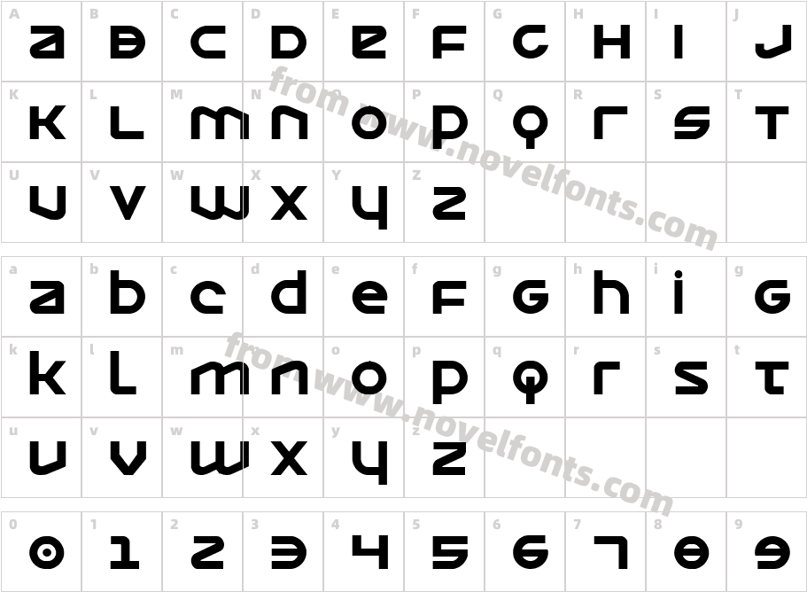 Opilio BoldCharacter Map