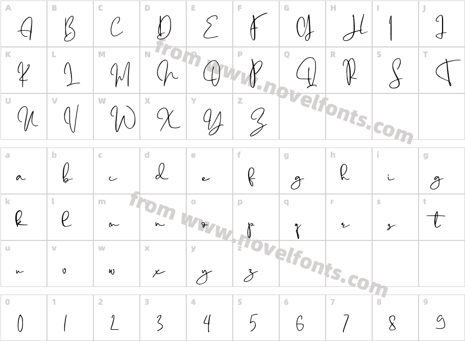 Opolite Personal Use Only !!!Character Map