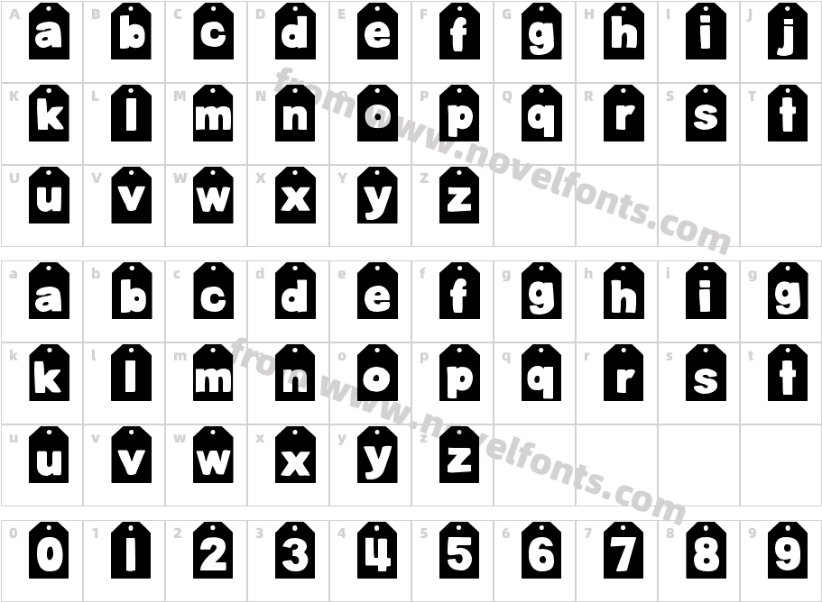 DJB TAGGEDCharacter Map