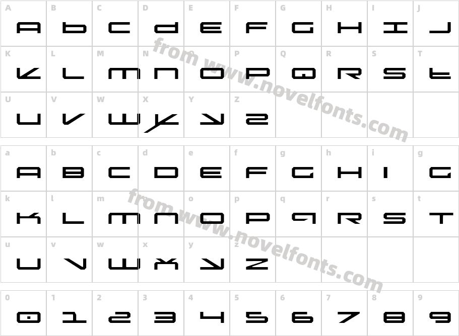 Oramac LightCharacter Map