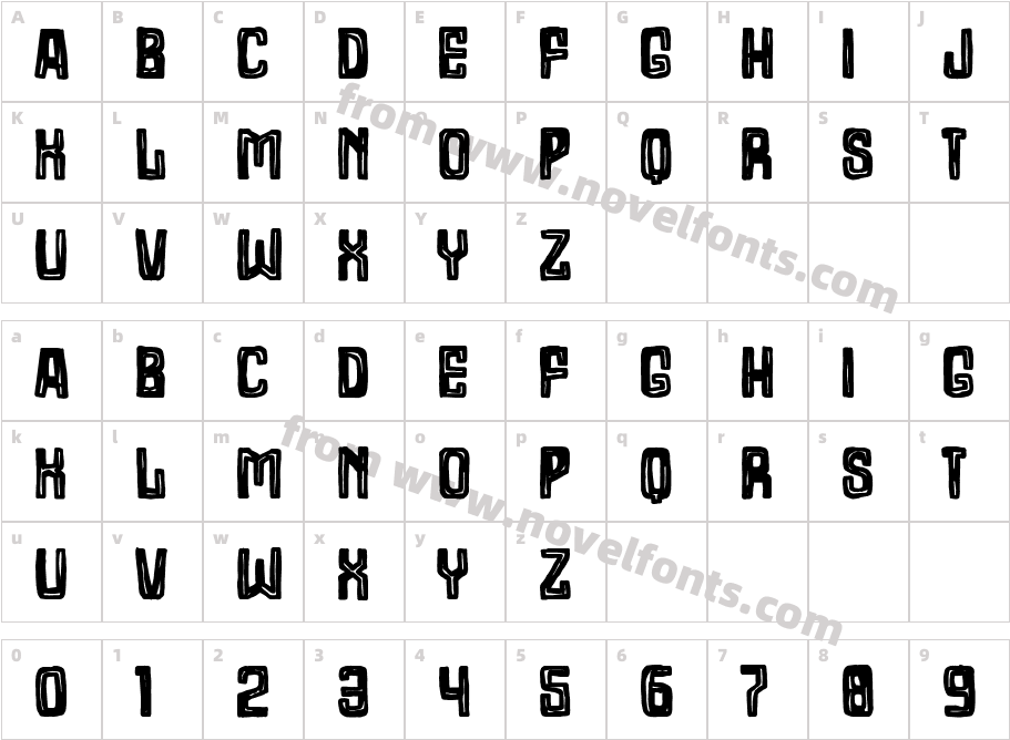 Orange Bunker 42Character Map